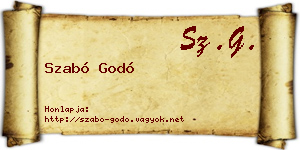 Szabó Godó névjegykártya